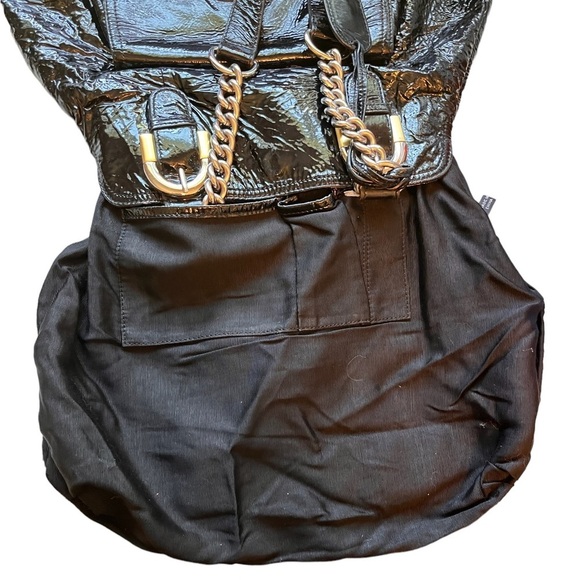 Badgley Mischka Patent Leather Handbag - Picture 9 of 13